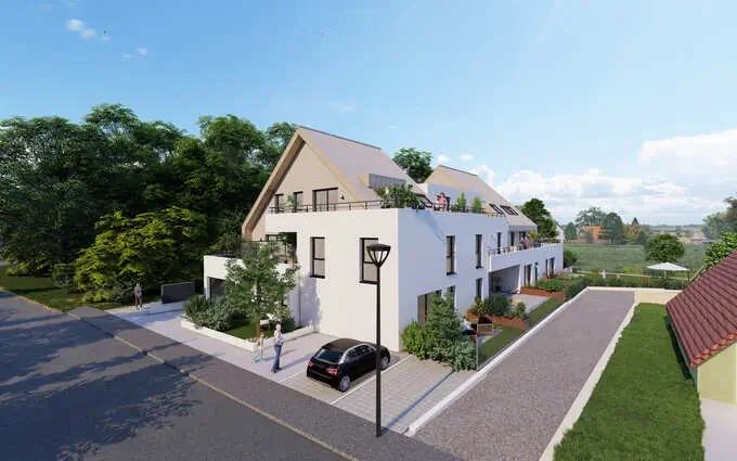 Programme immobilier neuf Oberhoffen-sur-Moder à 10 min de route d'Haguenau à Oberhoffen-sur-Moder
