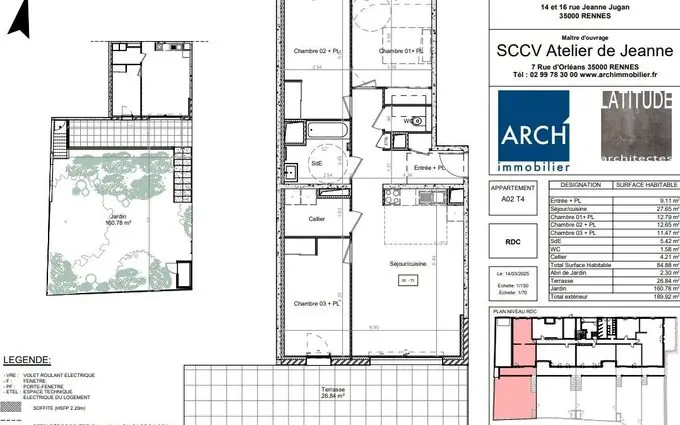 Programme immobilier neuf L'atelier de jeanne à Rennes