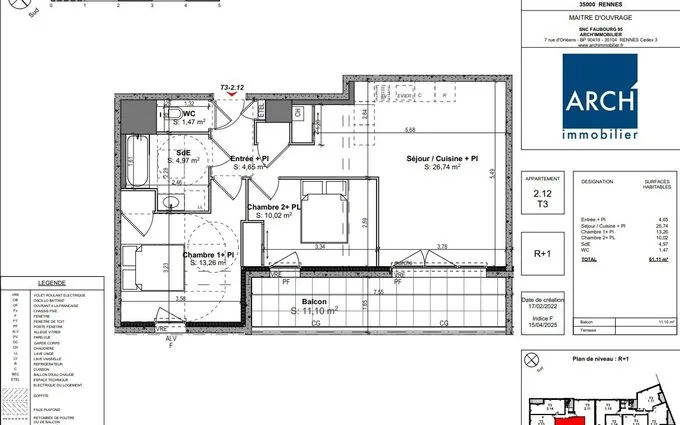Programme immobilier neuf Epicure à Rennes