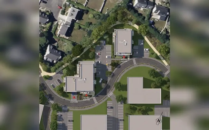 Programme immobilier neuf Les hauts du bois - bat b - t1 à Saint-Renan