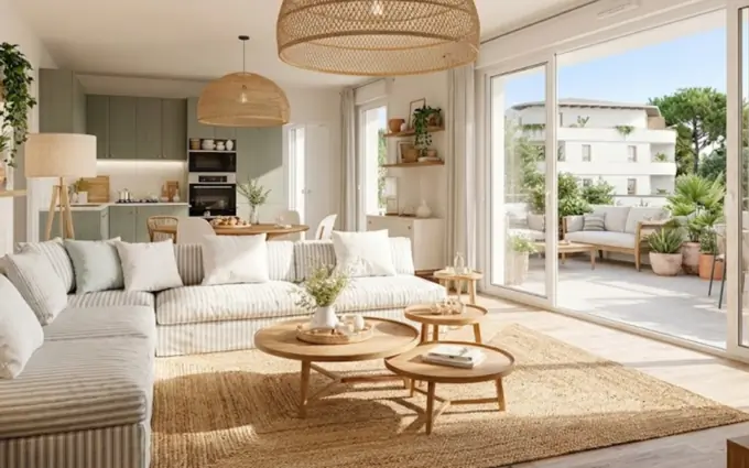 Programme immobilier neuf Anglet esprit village proche des commodités à Anglet