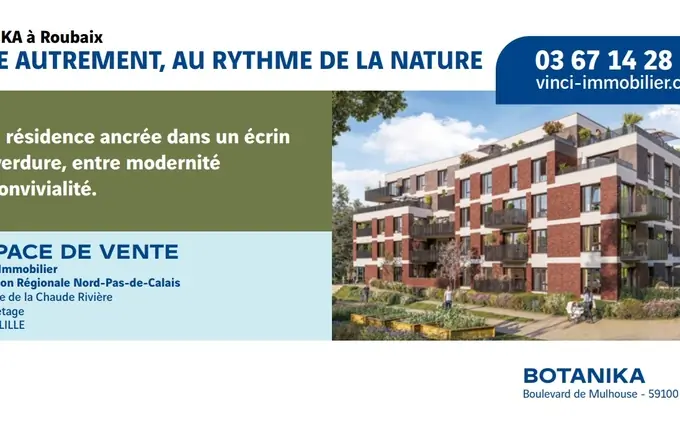 Programme immobilier neuf Botanika à Roubaix