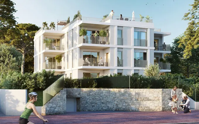 Programme immobilier neuf Antibes juan-les-pins résidence de standing à 200 m de la plage à Antibes