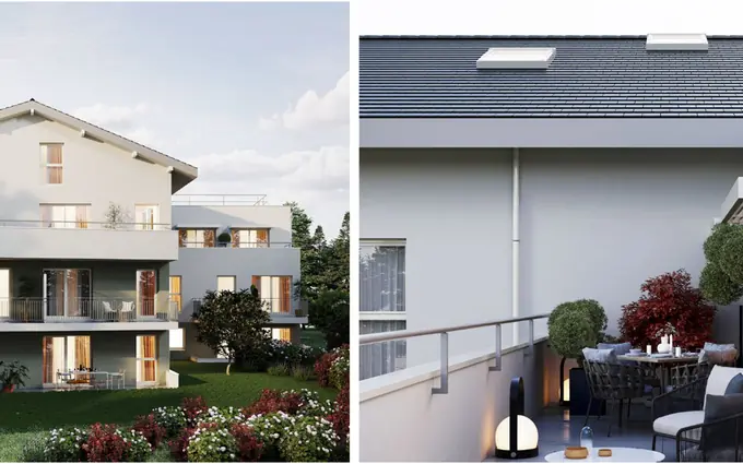 Programme immobilier neuf Divonne-les-bains à 7 min à vélo du lac de divonne à Divonne-les-Bains