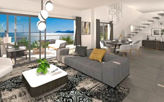 Programme immobilier neuf Antibes juan-les-pins intimiste avec accès direct à la plage