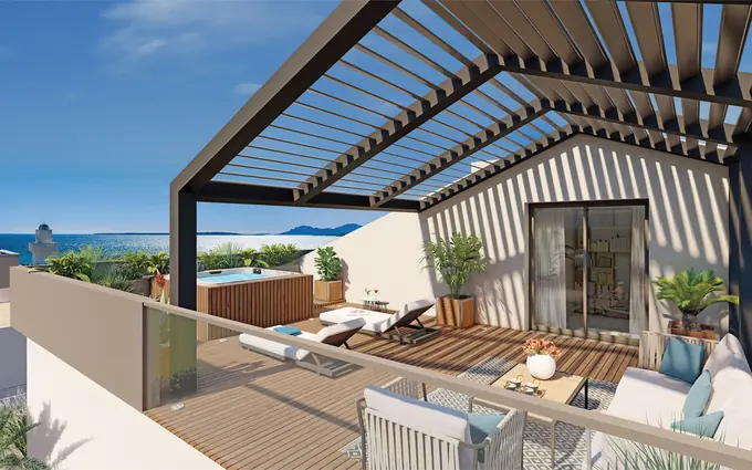 Programme immobilier neuf Antibes juan-les-pins intimiste avec accès direct à la plage à Antibes