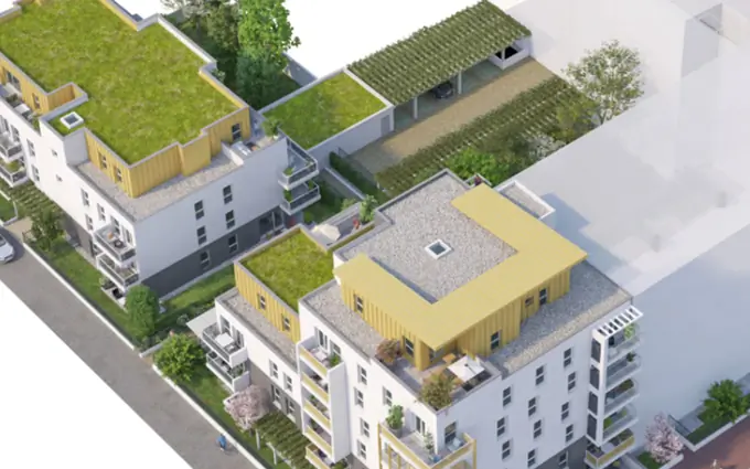 Programme immobilier neuf Dijon quartier de l'arsenal à 3 min à pied du tramway à Dijon