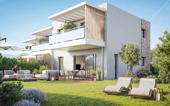 Programme immobilier neuf Cagnes-sur-mer villas de luxe au coeur du quartier des gros buaux à Cagnes-sur-Mer