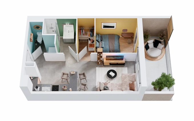 Programme immobilier neuf Natur'l park : natur'l loge bât a à Luc-la-Primaube