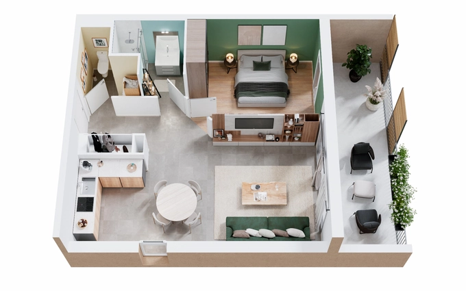 Programme immobilier neuf Natur'l park : natur'l loge bât a à Luc-la-Primaube