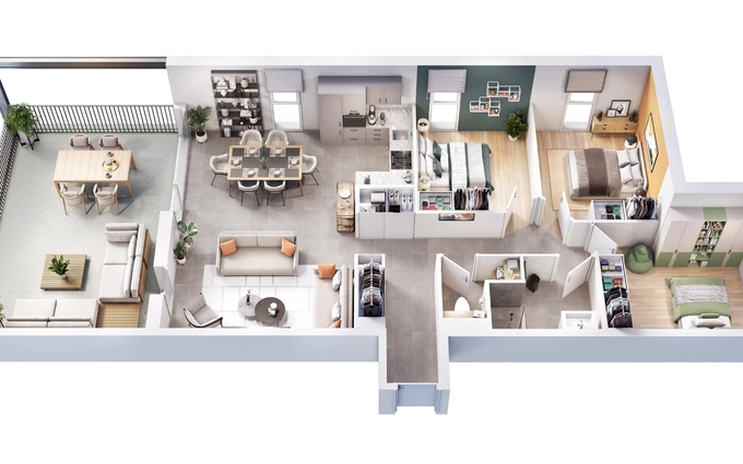 Programme immobilier neuf Natur'l park : natur'l loge bât a à Luc-la-Primaube