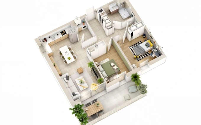 Programme immobilier neuf Sérénys bâtiment b3 à Flavin