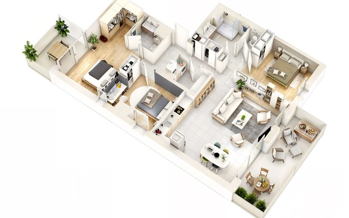 Programme immobilier neuf Sérénys bâtiment b3 à Flavin