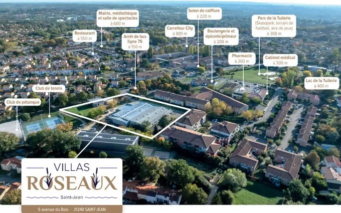 Programme immobilier neuf Villas Roseaux à Saint-Jean
