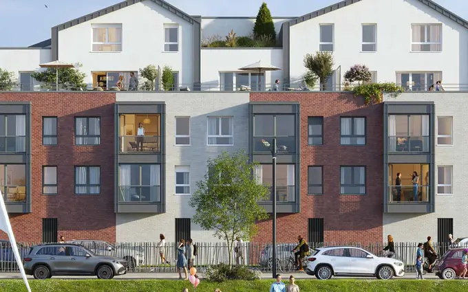 Programme immobilier neuf Le tréport coeur de ville face au bassin du port de plaisance à Le Tréport