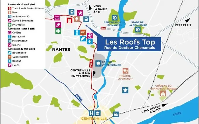 Programme immobilier neuf Les roofs top à Nantes