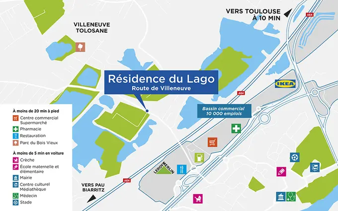 Programme immobilier neuf Résidence du lago à Roques