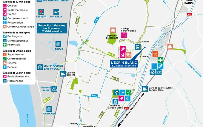 Programme immobilier neuf L'écrin blanc à Carbon-Blanc