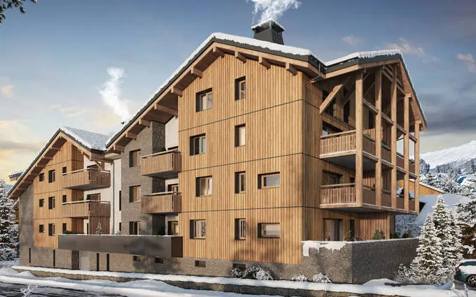 Programme immobilier neuf Huez au centre de la station à deux pas du palais des sports à Huez