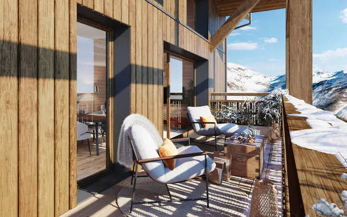 Programme immobilier neuf Huez au centre de la station à deux pas du palais des sports à Huez