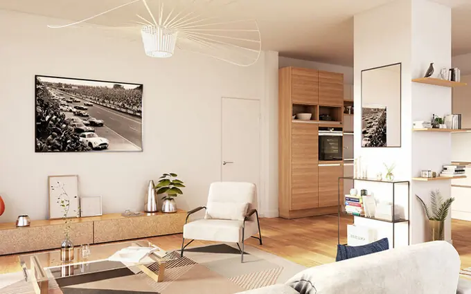 Programme immobilier neuf Le mans à quelques pas des tramways t1 et t2 à Le Mans