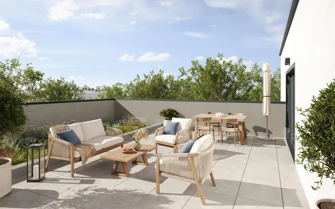 Programme immobilier neuf Nantes face au parc de procé proche commerces à Nantes