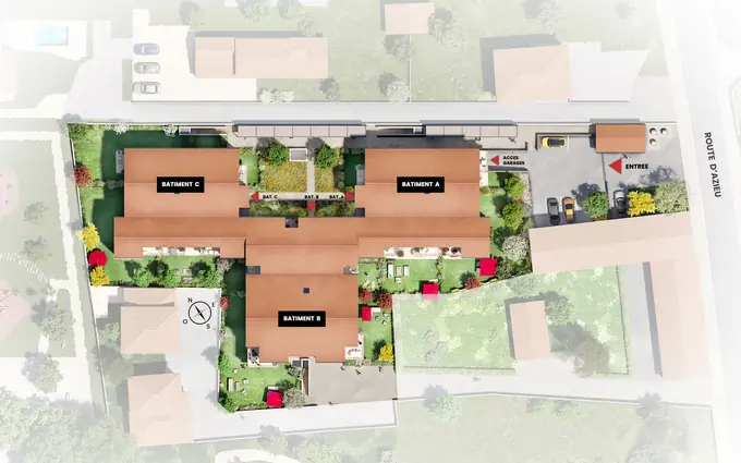Programme immobilier neuf Patio d'azieu à Saint-Bonnet-de-Mure