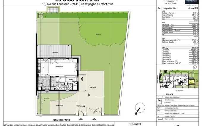 Programme immobilier neuf Le clos mont d'or pleine propriete à Champagne-au-Mont-d'Or