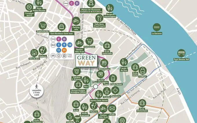 Programme immobilier neuf Green way à Bordeaux