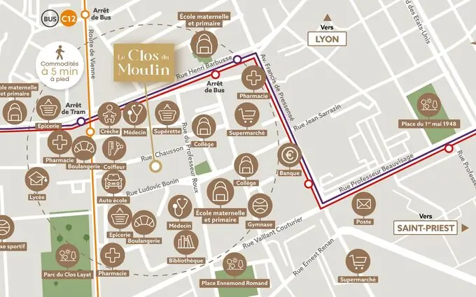 Programme immobilier neuf Le clos du moulin tva 5,5% à Vénissieux
