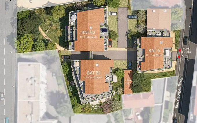 Programme immobilier neuf Patio village à Vaulx-en-Velin