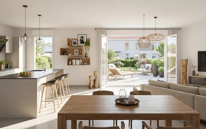 Programme immobilier neuf Misérieux coeur du village à 35 min du centre de lyon à Misérieux (01600)