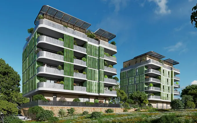 Programme immobilier neuf Montpellier vue sur le parc georges charpak à Montpellier