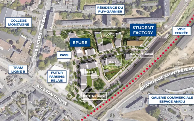 Programme immobilier neuf Epure - quartier montaigne à Angers