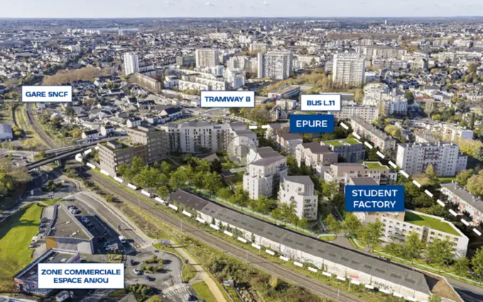 Programme immobilier neuf Epure - quartier montaigne à Angers