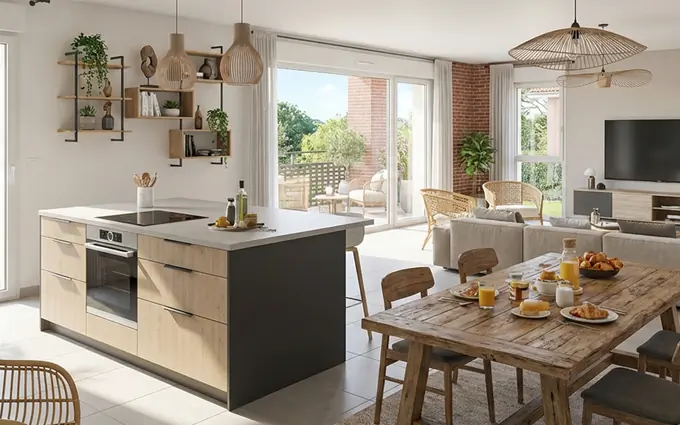 Programme immobilier neuf Aucamville à 10 min en voiture du métro et du centre commercial à Aucamville (31140)