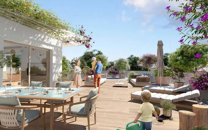 Programme immobilier neuf Castelnau-le-lez à 1 min à pied du t2 à Castelnau-le-Lez