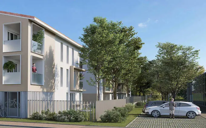 Programme immobilier neuf Mions centre à 2 min de la halle du marché et des commerces à Mions