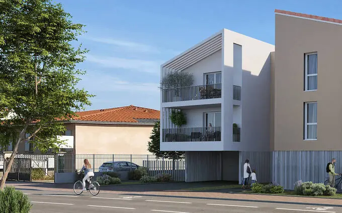 Programme immobilier neuf Mions centre à 2 min de la halle du marché et des commerces à Mions