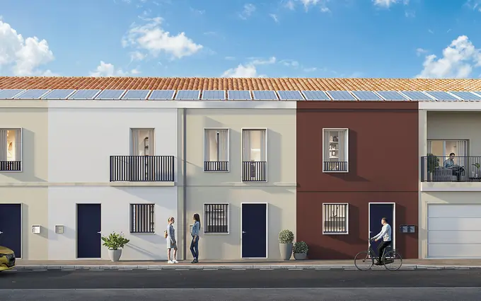 Programme immobilier neuf Bordeaux adresse rare maisons neuves quartier chartrons à Bordeaux