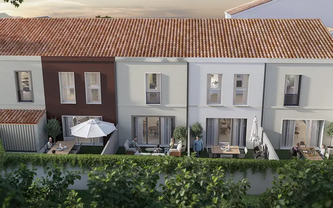 Programme immobilier neuf Bordeaux adresse rare maisons neuves quartier chartrons à Bordeaux