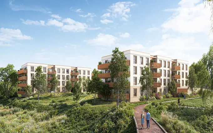 Programme immobilier neuf Lieusaint écoquartier de l'eau vive à 550m rer d à Lieusaint