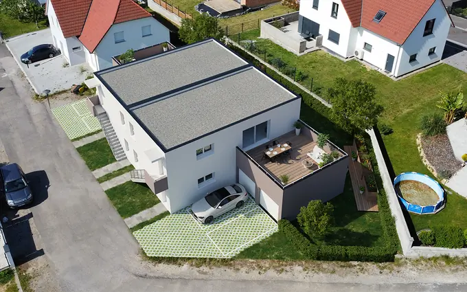 Programme immobilier neuf Aschbach cadre résidentiel à 15 min en voiture d'haguenau à Aschbach