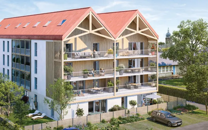 Programme immobilier neuf Lamballe-Armor bordé par la rivière Le Gouessant à Lamballe