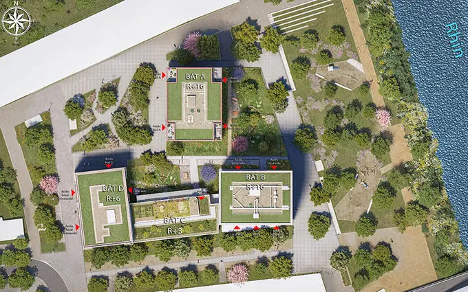Programme immobilier neuf Les escales du rhin à Strasbourg
