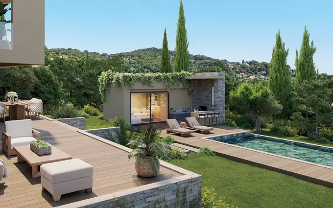 Programme immobilier neuf Mougins villas de luxe à quelque minutes du vieux village à Mougins