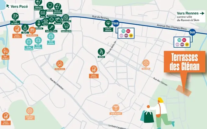 Programme immobilier neuf Terrasses des glenan à Vezin-le-Coquet