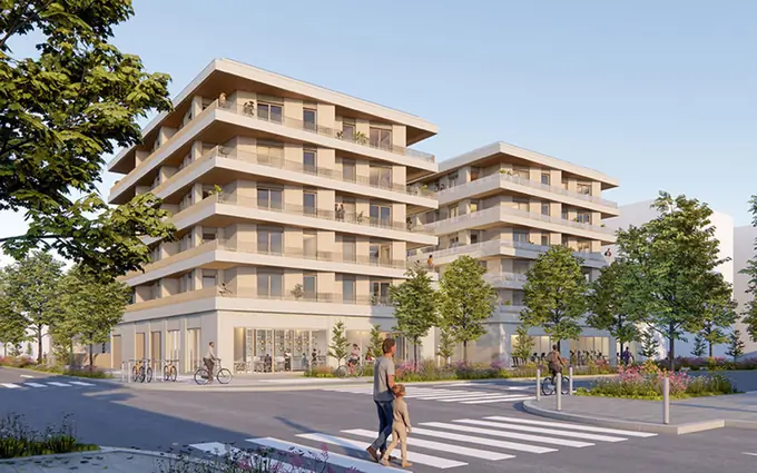 Programme immobilier neuf Fontaine écoquartier Porte du Vercors à 10 min du tram A à Fontaine