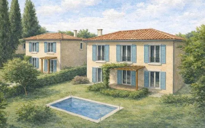 Programme immobilier neuf Antibes - 10 maisons neuves à 10 mn des plages à Antibes (06160)