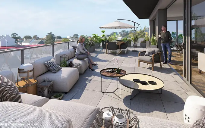 Programme immobilier neuf Pornichet centre à 10 min à pied de la plage de La Pointe du Bec à Pornichet